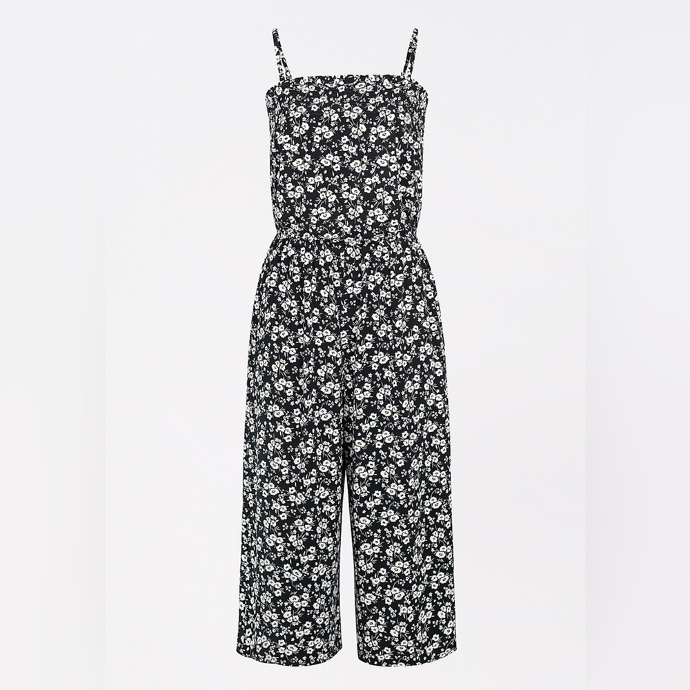 Floral Black Jumpsuit